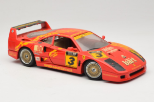 Ferrari F40 #3 F. Kroymans Ferrari Imports Kroymans BBS Wheels Punainen 1987 Bburago 1:18 3032-H1 Metalli — kuva 6 / 8