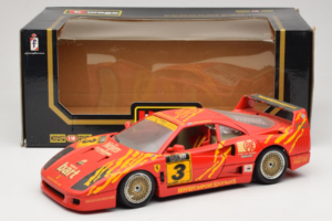 Ferrari F40 #3 F. Kroymans Ferrari Imports Kroymans BBS Wheels Punainen 1987 Bburago 1:18 3032-H1 Metalli — kuva 8 / 8