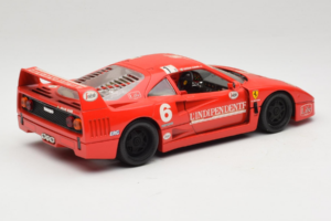 Ferrari F40 #6 V. Colombo L'Indipendente Punainen 1987 Bburago 1:18 3032-L1 Metalli — kuva 3 / 8