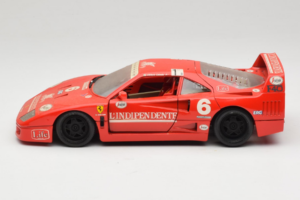 Ferrari F40 #6 V. Colombo L'Indipendente Punainen 1987 Bburago 1:18 3032-L1 Metalli — kuva 4 / 8