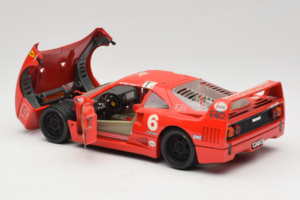 Ferrari F40 #6 V. Colombo L'Indipendente Punainen 1987 Bburago 1:18 3032-L1 Metalli — kuva 5 / 8