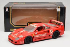 Ferrari F40 #6 V. Colombo L'Indipendente Punainen 1987 Bburago 1:18 3032-L1 Metalli — kuva 8 / 8