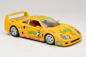 Ferrari F40 Totip Jolly Club #2 Keltainen Bburago 1:18 3332-Y1 Metalli — kuva 6 / 8