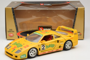 Ferrari F40 Totip Jolly Club #2 Keltainen Bburago 1:18 3332-Y1 Metalli — kuva 8 / 8
