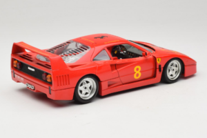 Ferrari F40 #8 Bevro International Punainen 1987 Bburago 1:18 3332-P3 Metalli — kuva 3 / 8