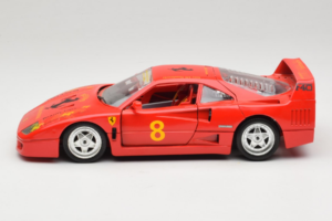 Ferrari F40 #8 Bevro International Punainen 1987 Bburago 1:18 3332-P3 Metalli — kuva 4 / 8