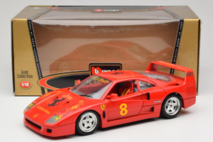 Ferrari F40 #8 Bevro International Punainen 1987 Bburago 1:18 3332-P3 Metalli — kuva 8 / 8