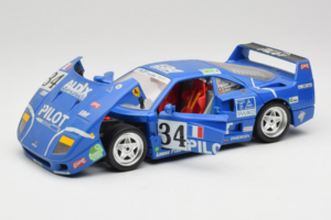 Ferrari F40 #34 M. Ferte / Thavenin / Palau Pilot Sininen 1987 Bburago 1:18 3032-B1 Metalli — kuva 2 / 8