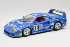 Ferrari F40 #34 M. Ferte / Thavenin / Palau Pilot Sininen 1987 Bburago 1:18 3032-B1 Metalli