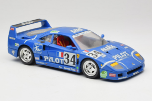 Ferrari F40 #34 M. Ferte / Thavenin / Palau Pilot Sininen 1987 Bburago 1:18 3032-B1 Metalli — kuva 6 / 8