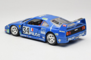 Ferrari F40 #34 M. Ferte / Thavenin / Palau Pilot Sininen 1987 Bburago 1:18 3032-B1 Metalli — kuva 7 / 8