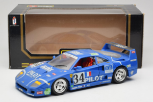 Ferrari F40 #34 M. Ferte / Thavenin / Palau Pilot Sininen 1987 Bburago 1:18 3032-B1 Metalli — kuva 8 / 8