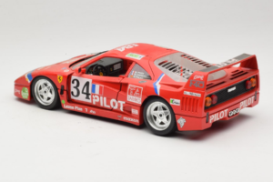 Ferrari F40 LM Pilot #34 Ferte / Thavenin / Palau 24 Hours of Le Mans 1995 Punainen Bburago 1:18 3032-P3 Metalli — kuva 7 / 8