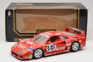 Ferrari F40 LM Pilot #34 Ferte / Thavenin / Palau 24 Hours of Le Mans 1995 Punainen Bburago 1:18 3032-P3 Metalli — kuva 8 / 8