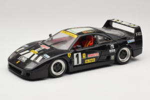 Ferrari F40 Pirelli Agip #1 Musta Bburago 1:18 3332-B1 Metalli