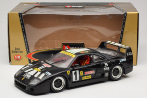 Ferrari F40 Pirelli Agip #1 Musta Bburago 1:18 3332-B1 Metalli — kuva 8 / 8