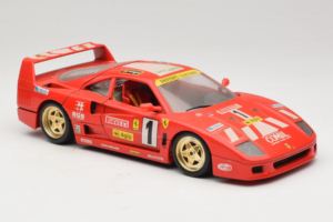 Ferrari F40 Evoluzione #1 Pirelli Agip Punainen Kultaisilla Pyörillä 1992 Bburago 1:18 3042-P2 Metalli — kuva 6 / 8