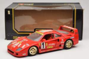 Ferrari F40 Evoluzione #1 Pirelli Agip Punainen Kultaisilla Pyörillä 1992 Bburago 1:18 3042-P2 Metalli — kuva 8 / 8