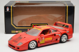 Ferrari F40 Pirelli BBS Punainen Bburago 1:18 3032-P4 Metalli — kuva 8 / 8