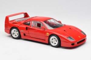 Ferrari F40 Punainen Hot Wheels 1:18 23911 Metalli — kuva 6 / 8