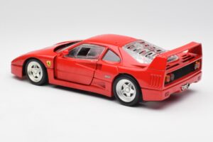 Ferrari F40 Punainen Hot Wheels 1:18 23911 Metalli — kuva 7 / 8