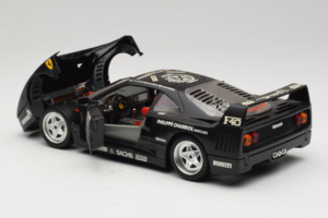 Ferrari F40 Seco #99 Lesseps / Charriol / Balandras Musta Bburago 1:18 3032-B3 Metalli — kuva 5 / 8