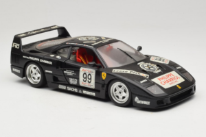Ferrari F40 Seco #99 Lesseps / Charriol / Balandras Musta Bburago 1:18 3032-B3 Metalli — kuva 6 / 8
