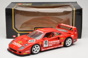 Ferrari F40 #40 T. Ohta / A. Reid Taisan Punainen 1987 Bburago 1:18 3022-T1 Metalli — kuva 8 / 8