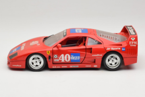 Ferrari F40 #40 the0123 Punainen 1987 Bburago 1:18 3332-P5 Metalli — kuva 4 / 8
