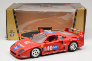 Ferrari F40 #40 the0123 Punainen 1987 Bburago 1:18 3332-P5 Metalli — kuva 8 / 8