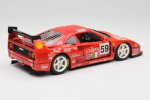 Ferrari F40 LM Unisys #59 Ota / P. Nappi / R. Donovan 24 Hours of Le Mans 1996 Bburago 1:18 3032-U1 Metalli — kuva 3 / 8