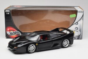 Ferrari F50 Musta Hot Wheels 1:18 23910 Metalli — kuva 8 / 8
