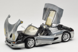 Ferrari F50 Avoauto Chrome Silver Rajoitettu Erä Hot Wheels 1:18 25741 Metalli — kuva 2 / 8