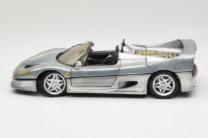 Ferrari F50 Avoauto Chrome Silver Rajoitettu Erä Hot Wheels 1:18 25741 Metalli — kuva 4 / 8