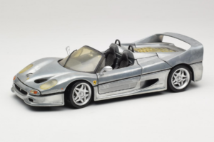 Ferrari F50 Avoauto Chrome Silver Rajoitettu Erä Hot Wheels 1:18 25741 Metalli