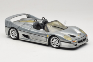 Ferrari F50 Avoauto Chrome Silver Rajoitettu Erä Hot Wheels 1:18 25741 Metalli — kuva 6 / 8