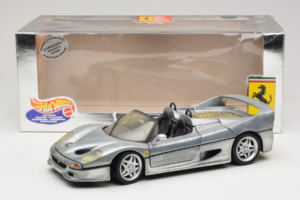 Ferrari F50 Avoauto Chrome Silver Rajoitettu Erä Hot Wheels 1:18 25741 Metalli — kuva 8 / 8