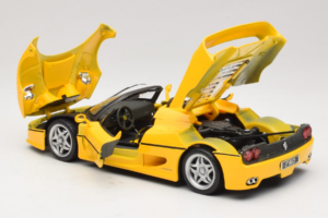 Ferrari F50 Avoauto Shell Keltainen Maisto 1:18 3076-Y2 Metalli — kuva 5 / 8