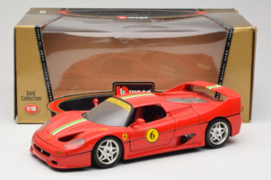Ferrari F50 Coupe #6 Punainen Italian Lipulla Bburago 1:18 3382-P1 Metalli — kuva 8 / 8