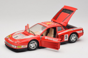 Ferrari Testarossa Brummel #5 Punainen 1984 Bburago 1:18 3004-P1 Metalli — kuva 2 / 8