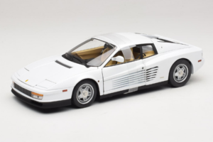 Ferrari Testarossa Valkoinen Miami Vice Hot Wheels 1:18 P9904 Metalli
