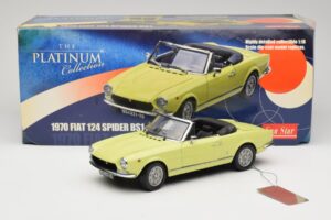 Fiat 124 Spider BS1 Keltainen Sun Star 1:18 4921 Metalli — kuva 8 / 8