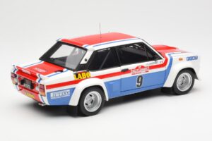 Fiat 131 Abarth Fiat France #9 J-C. Andruet / C. Delferrier Winner Rally Sanremo 1977 Kyosho 1:18 08375A Metalli — kuva 3 / 8