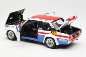 Fiat 131 Abarth Fiat France #9 J-C. Andruet / C. Delferrier Winner Rally Sanremo 1977 Kyosho 1:18 08375A Metalli — kuva 5 / 8