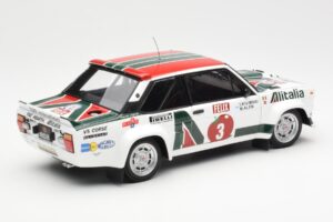 Fiat 131 Abarth #3 M. Alen / I. Kivimaki Winner Rally 1000 Lakes 1980 Kyosho 1:18 08376H Metalli — kuva 3 / 8