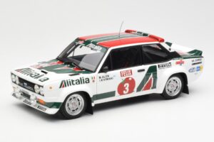 Fiat 131 Abarth #3 M. Alen / I. Kivimaki Winner Rally 1000 Lakes 1980 Kyosho 1:18 08376H Metalli