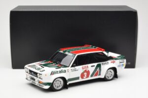 Fiat 131 Abarth #3 M. Alen / I. Kivimaki Winner Rally 1000 Lakes 1980 Kyosho 1:18 08376H Metalli — kuva 8 / 8