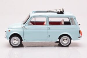 Fiat 500 Giardiniera Acquamarina Sininen Norev 1:18 187742 Metalli — kuva 4 / 7