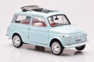 Fiat 500 Giardiniera Acquamarina Sininen Norev 1:18 187742 Metalli — kuva 6 / 7