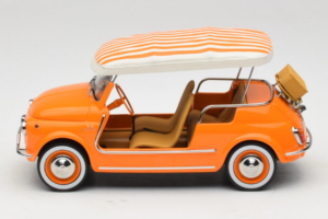 Fiat 500 Jolly Oranssi Norev 1:18 187791 Metalli — kuva 3 / 6